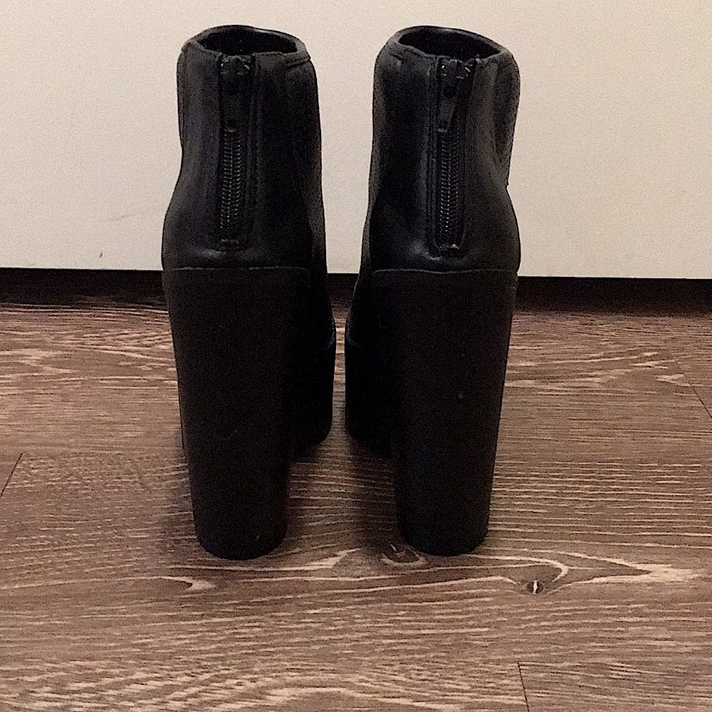 Platform peep toe booties - Picture 4 of 7